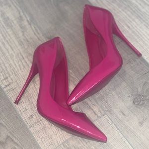 Pink bottom pointy heels Aldo size 7.5